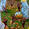 2/6Pcs Halloween Card Insertion Blood Ghost Hand Shape Garden Stake Spooky Atmosphere Halloween Events Ornament