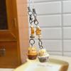 Pendant Keychain Lightweight Resin Bear Shape Pendant Keychain Multi-Purpose Portable Keyring for Bag And Phone