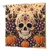 Pumpkin Wall Art Ghost Faux Pearl Kit, Halloween Painting DIY Autumn Home Decor 3D Spooky Skull Craft Kit for Adults Beginners, Fall Handmade