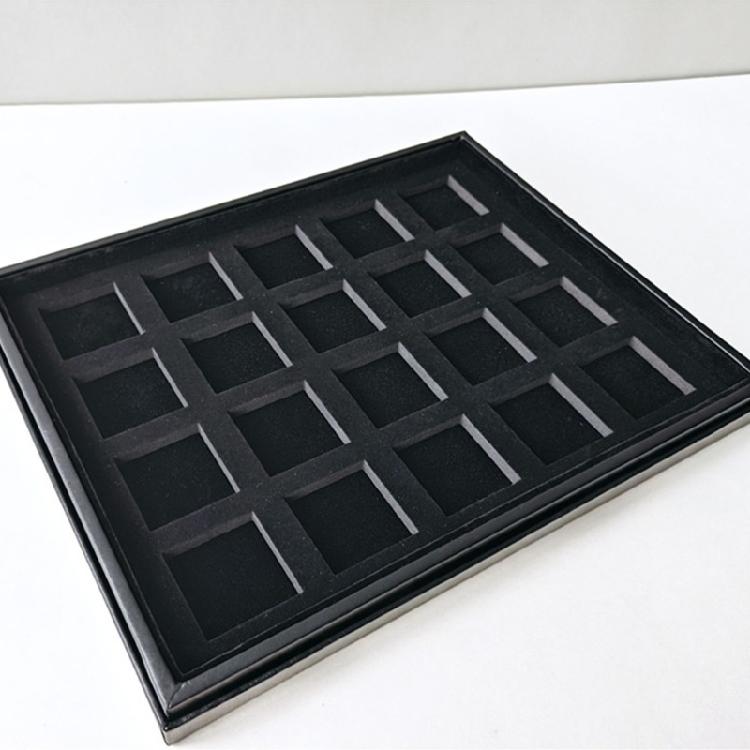 Jewelry and Gemstones Storage Box 18 Compartments Organiser for Diamonds Beads and Collectibles with Foam Padding