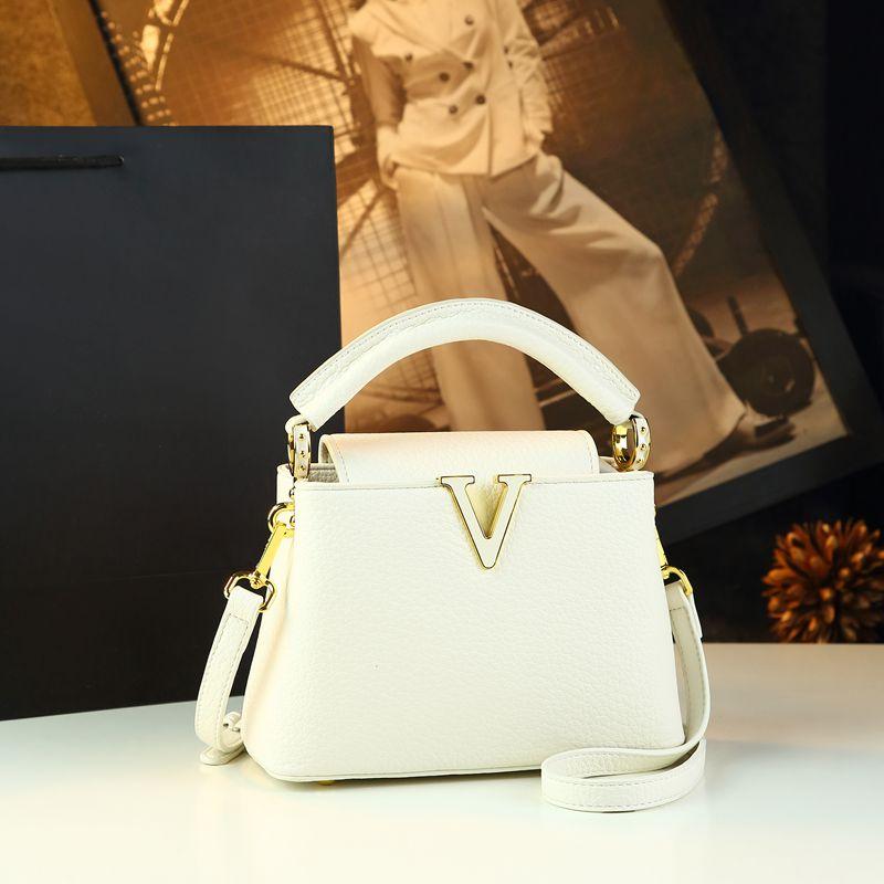 Popular High-grade Leather Women Handbags Small Portable Bucket Bag 2025 New Niche Design Commuter Crossbody Mother Bags