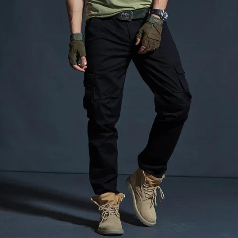 

Men s Military Style Cargo Pants Men Waterproof Breathable Male Trousers Joggers Army Pockets Casual Pants 36 чорний