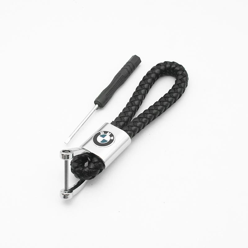 3D Metal Leather Emblem Car Keychain Key Chain Key Rings Bag For BMW X1 X3 X5 X6 X7 F20 F22 F23 F85 F86 E90 E91 F32 F33 F34 F36