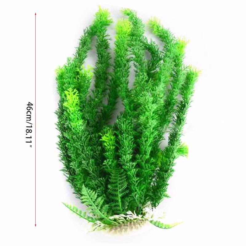 Aquarium Fish Tank Decorations: 46cm Simulation Underwater Plastic Aquatic Plants