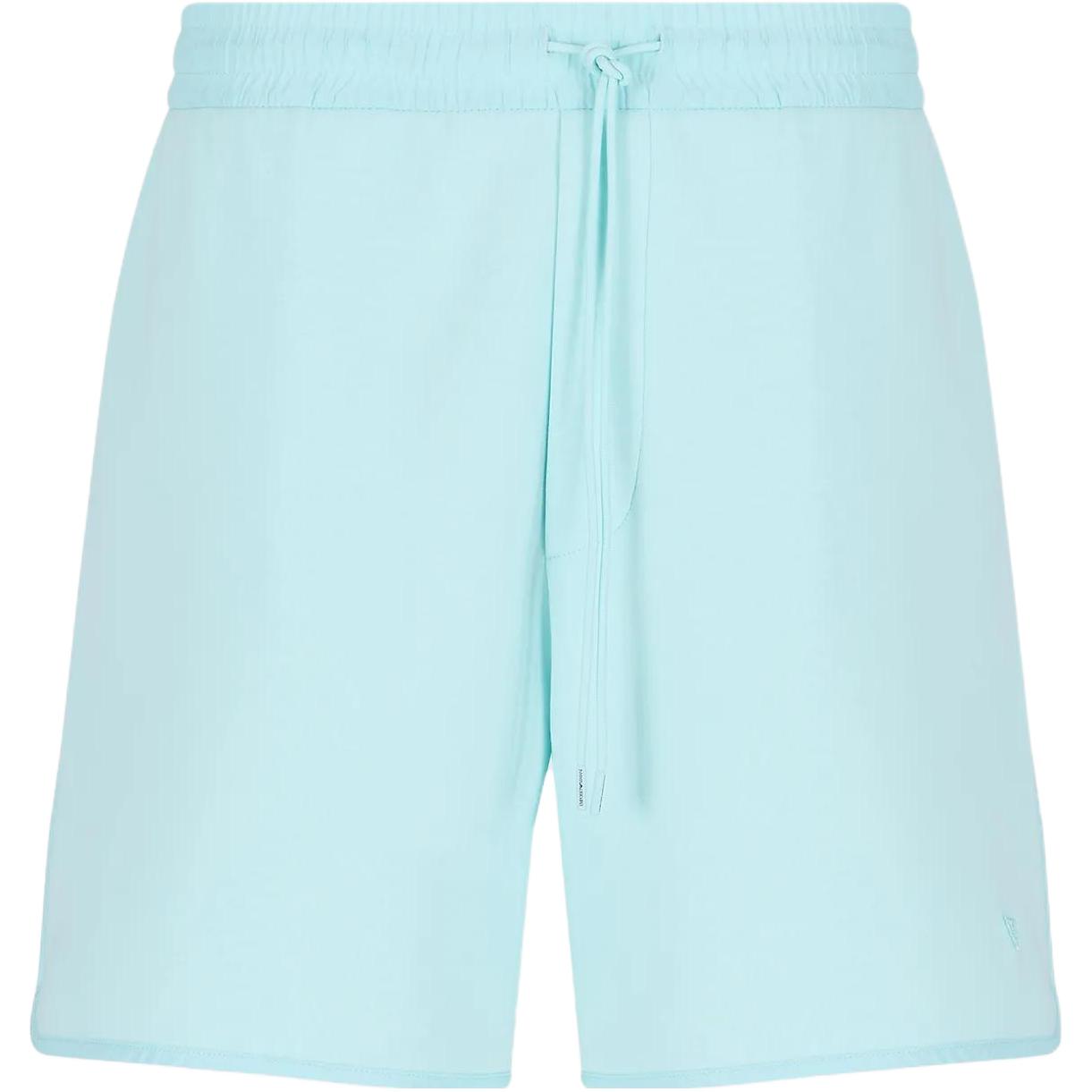 Emporio Armani Mid Rise Straight Loose Fit Drawstring Casual Shorts Men shorts Light-Blue 6R1PU01-JHSZ1-0742 S