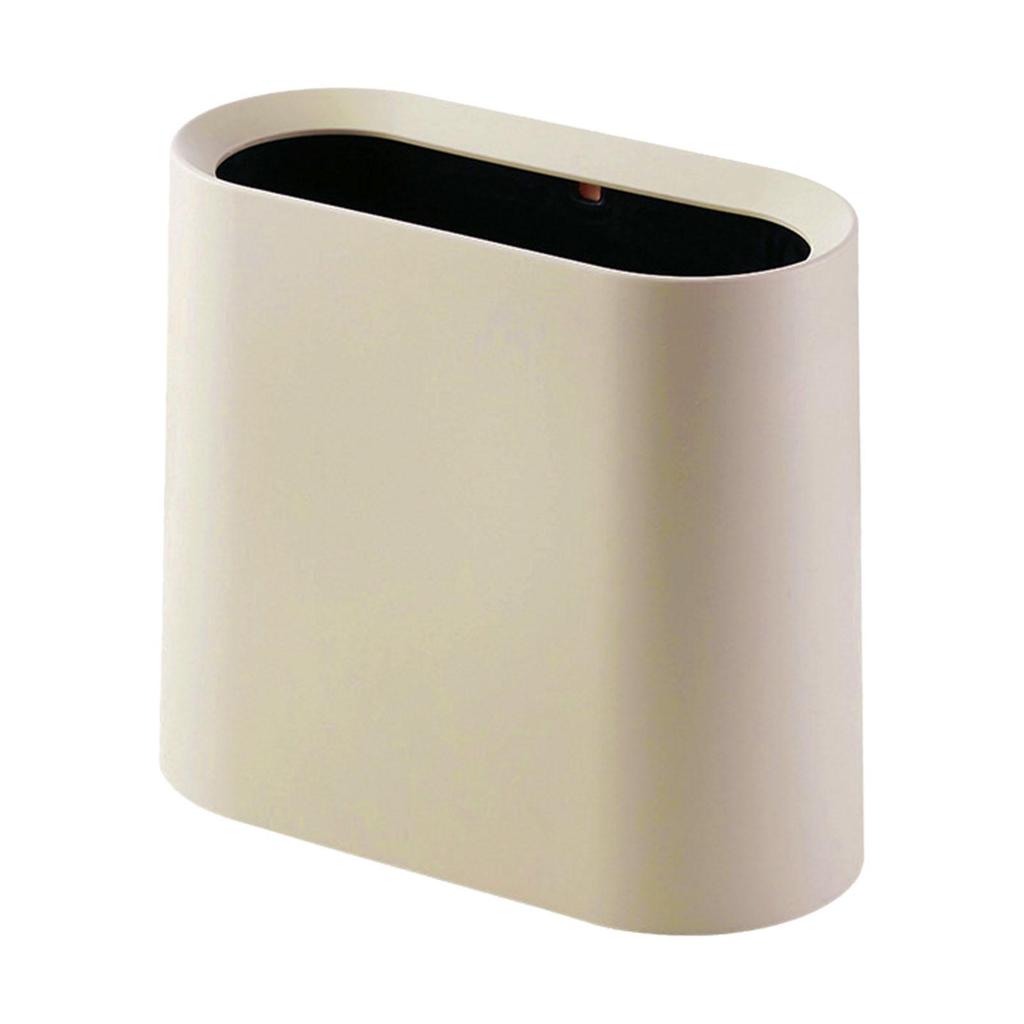 Slim Trash Can Garbage Can Washable Multipurpose Modern Easy to Clean Waste Bin for Office Bedroom Home Living Room Kitchen