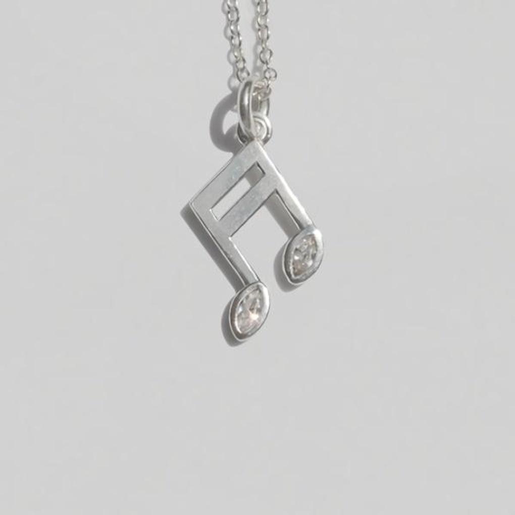 Women's Fashion Accessories Daily Music Note Necklace