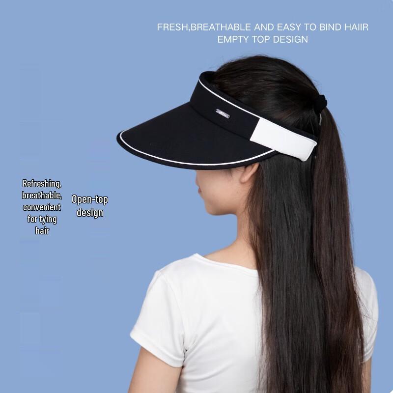 Женская широкополая солнцезащитная кепка-козырек