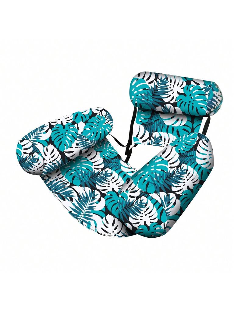 1pcs New Inflatable Water Hammock with Armrests PVC Floating Lounger Sofa for Adults Summer Print Pool Float Inflatable Lounger