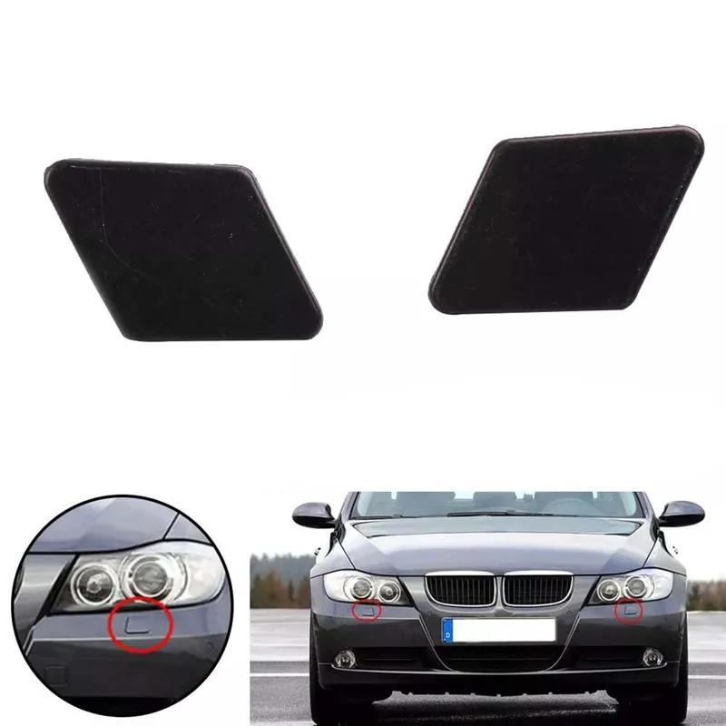 2pcs 61678031307 61678031308 Auto Front Bumper Headlight Washer Nozzle Spray Cover Cap Jet For BMW 3 Series E90 Touring E91