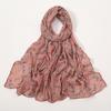 180*70cm Unique Women's Floral Scarves Lightweight Sheer Silky Feeling shawl Chiffon Flowers Printed Scarf
