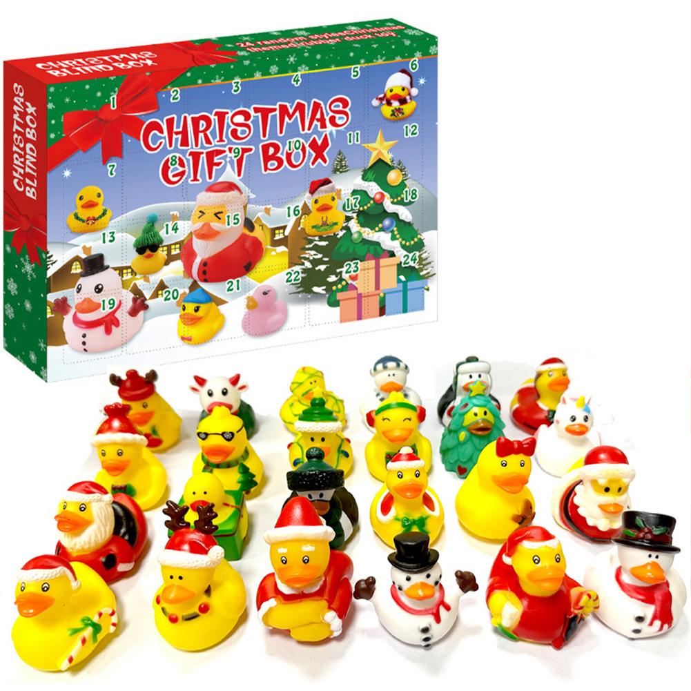 Christmas Rubber Ducks Advent Calendar For Kids Christmas Countdown Calendar Toy Christmas Ducks Blind Box Gifts For Boys Girls