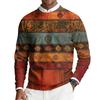 Herren Rundhals Langarm Rippstrick Pullover
