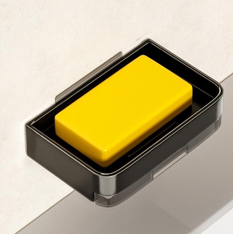 Delmeden Sabunluk Banyo Sabunluğu Drenajlı Su Duvar Sabunluk Düzenleyici Banyo Aksesuarları