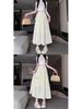 2024 Summer White A-Line High Waist Cake Skirt for Women