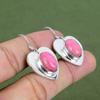Thulite Earring 925 Sterling Silver Earring Unique Earrings Thulite Gemstone Jewelry Latest Design Earring Handmade Jewelry Gifts For Friend