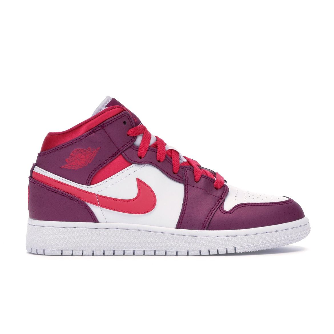 

Детские кроссовки Air Jordan 1 Mid GS Rush Pink Red True-Berry Rush-Pink-White 555112-661