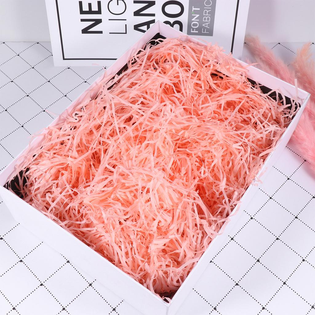 5Packs Raffia Grass Shredded Paper Filament Creative Gift Box Filling Paper Yellow Party Supplies Packaging Box Accessories