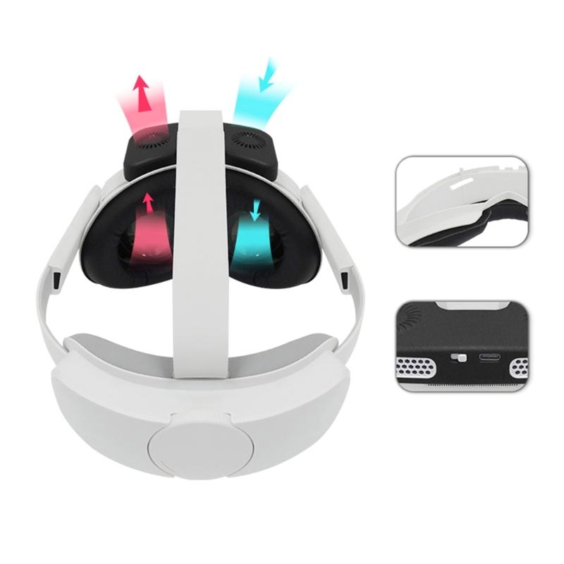 Wentylator chłodzący VR do zestawu słuchawkowego VR 4, łagodzi zaparowywanie soczewek, chłodny interfejs, miękka poduszka, podkładka interfejsu