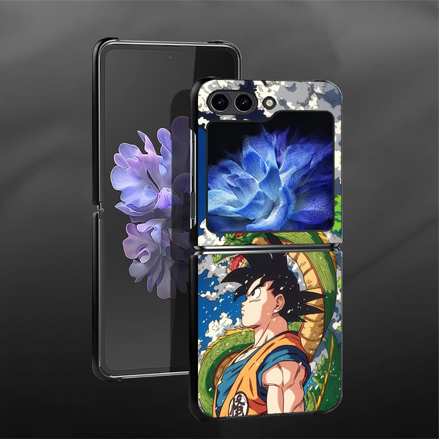 Back Phone Cover Funda Case for Samsung Galaxy Flip6 Z Flip 7 6 5 4 3 Flip7 FE Flip4 Flip3 Flip5 Dragons Balls