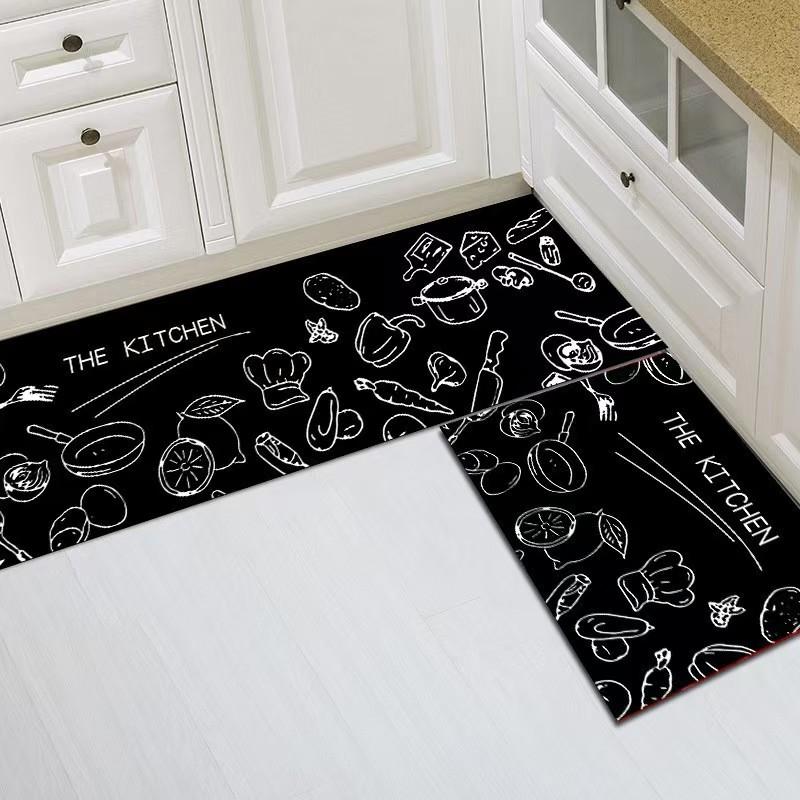 Crystal Pile Dining Rugs Entryway Entry Door Mat Kitchen Non-Slip Dirty Resistant Easy Care Carpet