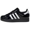 Originals Superstar Patent Leather Fashion Comfortable Durable Low-Top Sneakers Unisex Sneakers Black JS4009