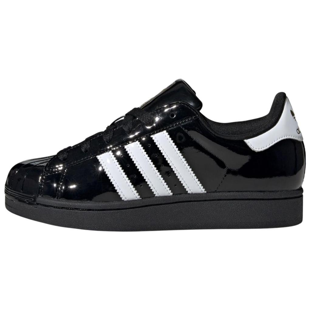 Adidas Superstar 2 Core Black Cloud White Women Sneakers Gold-Metallic JS4009
