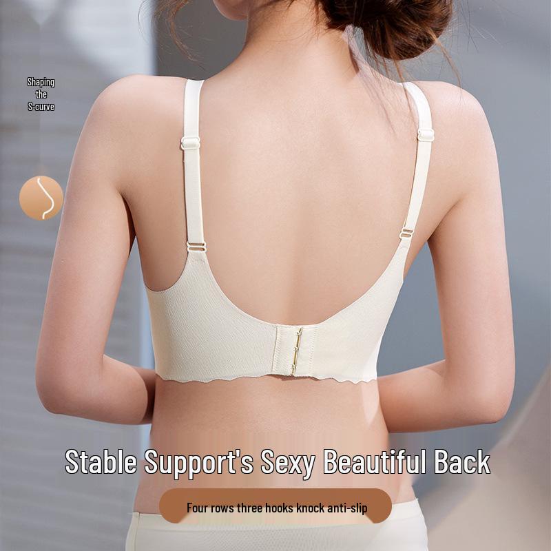 Seamless Small Chest Support Wirefree Sports Bra with Beautiful Back Design