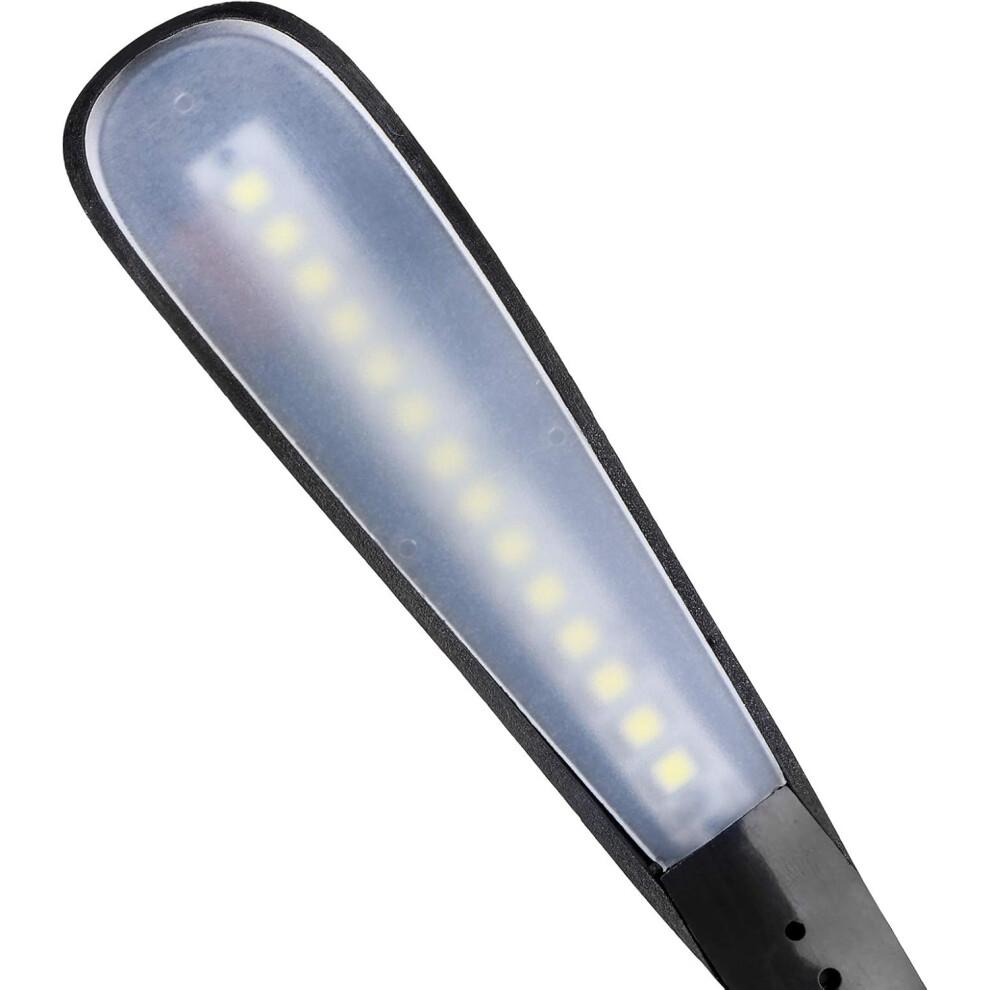 USB Reading Light 14LEG Adjustable Flexible Night Lamp with Touch Switch for Laptops and Desktops, Black