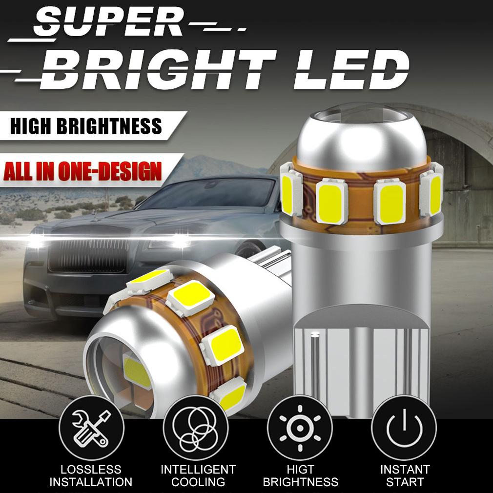 2 Stück W5W T10 LED-Lampen CANBUS Kein Fehler 9SMD 3020 LED-Chips 194 168 Auto Innenraum Seitenlicht Auto Karten-Deckenleuchten Kennzeichenleuchte 6000K Weiß 12V 24V