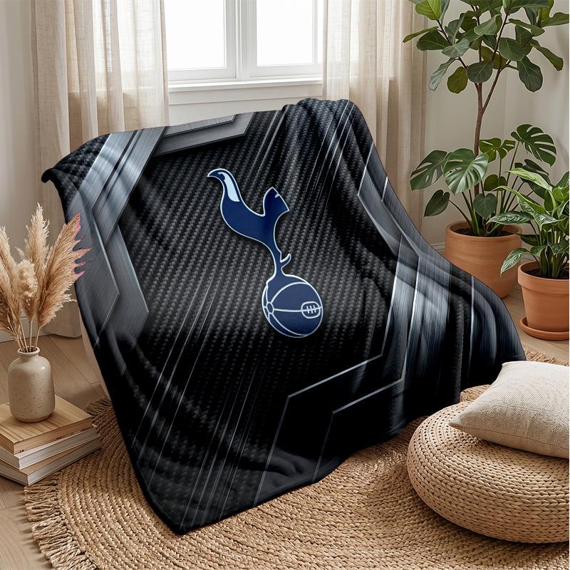 Tottenham Hotspur Themen-Decke Weiche Flanell-Decke Plüsch-Überwurf Gemütliche Sofa-Bett-Decke für Heimdekoration
