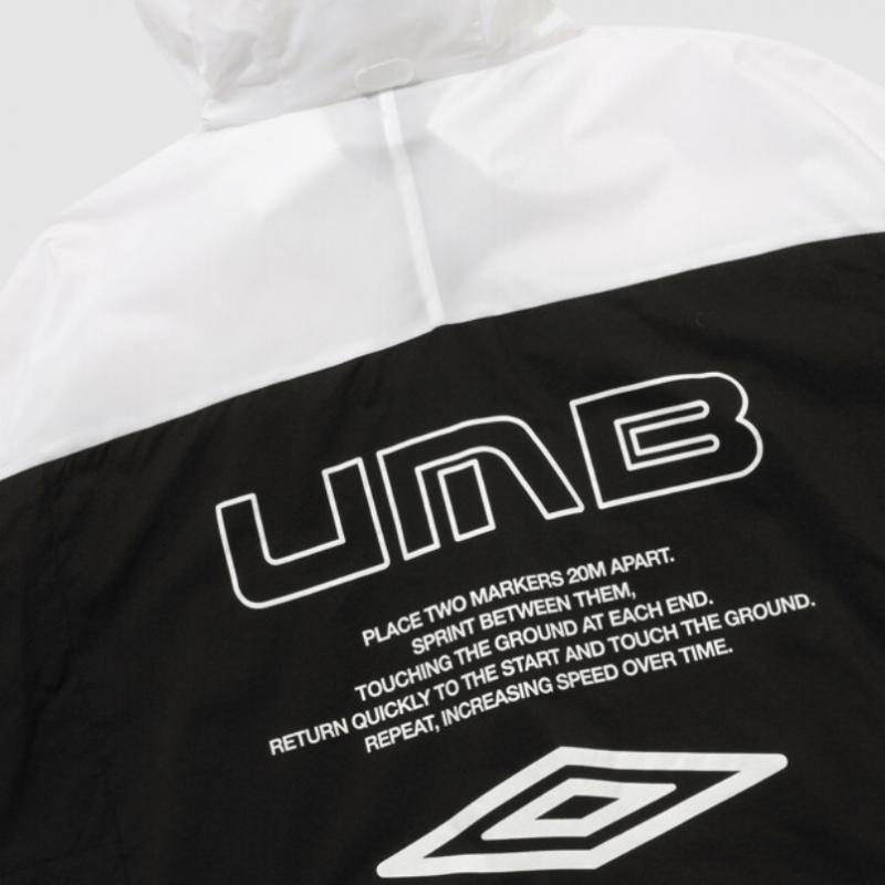 Umbro Ultra Lightweight Hooded Packable Windbreaker Jacket Ur124sjk32 Blk