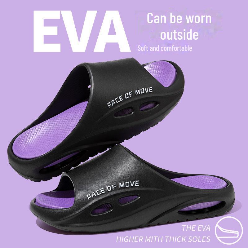 Papuci de vară pentru bărbați, respirabili, de înaltă calitate: Cu talpă groasă, antiderapant, la modă pentru purtare în interior/exterior și pentru cupluri.