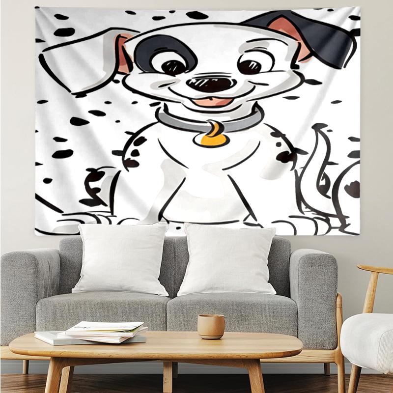 Dalmatian Paws And Collar Tapestry, Unique Design Tapestry, Suitable for Bedroom,Livingroom, Playroom,Heartwarming Fan Holiday Gifts