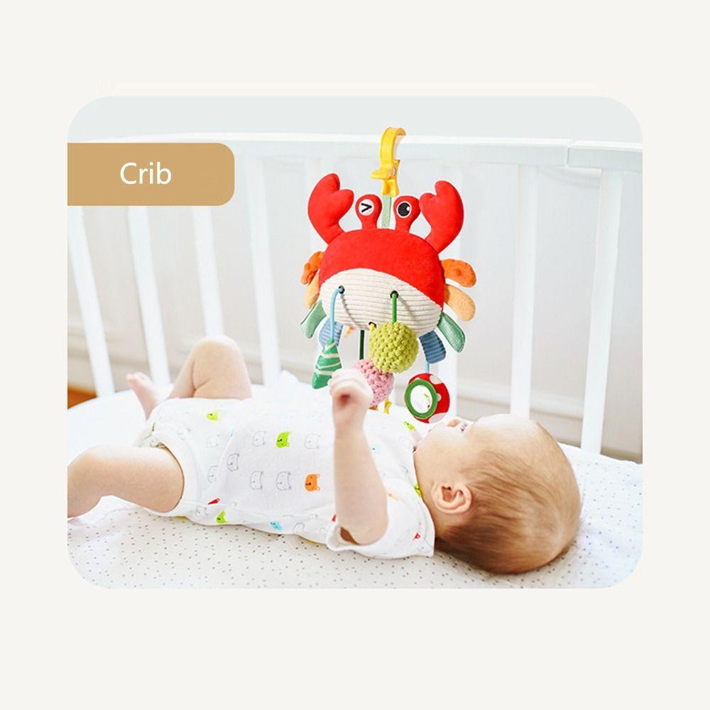 Distorting Mirror Plush Stuffed Sensory Toy with Clamp Plush Learning Activity Toy  Toddlers
