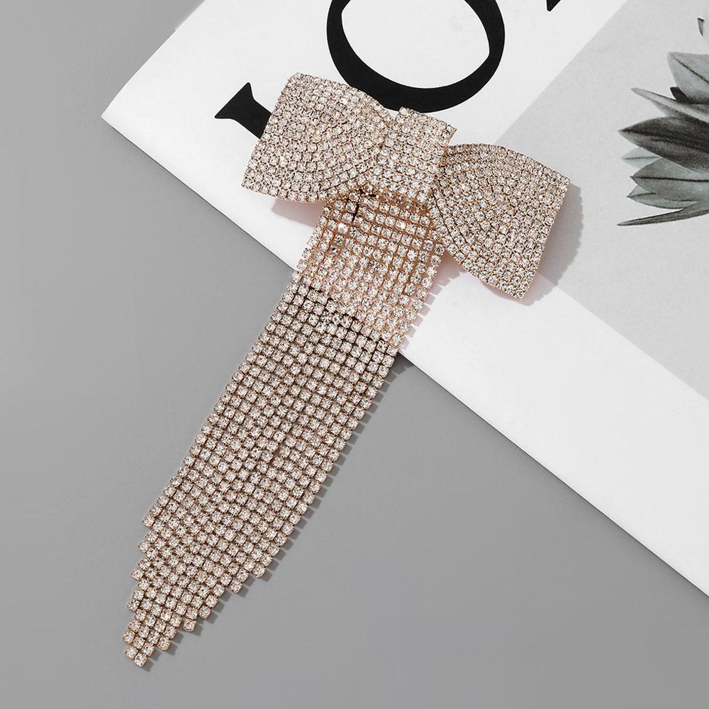 

Темпераментна шпилька для волосся з кристалами золотого та срібного кольору, розкішні аксесуари для волосся для жінок