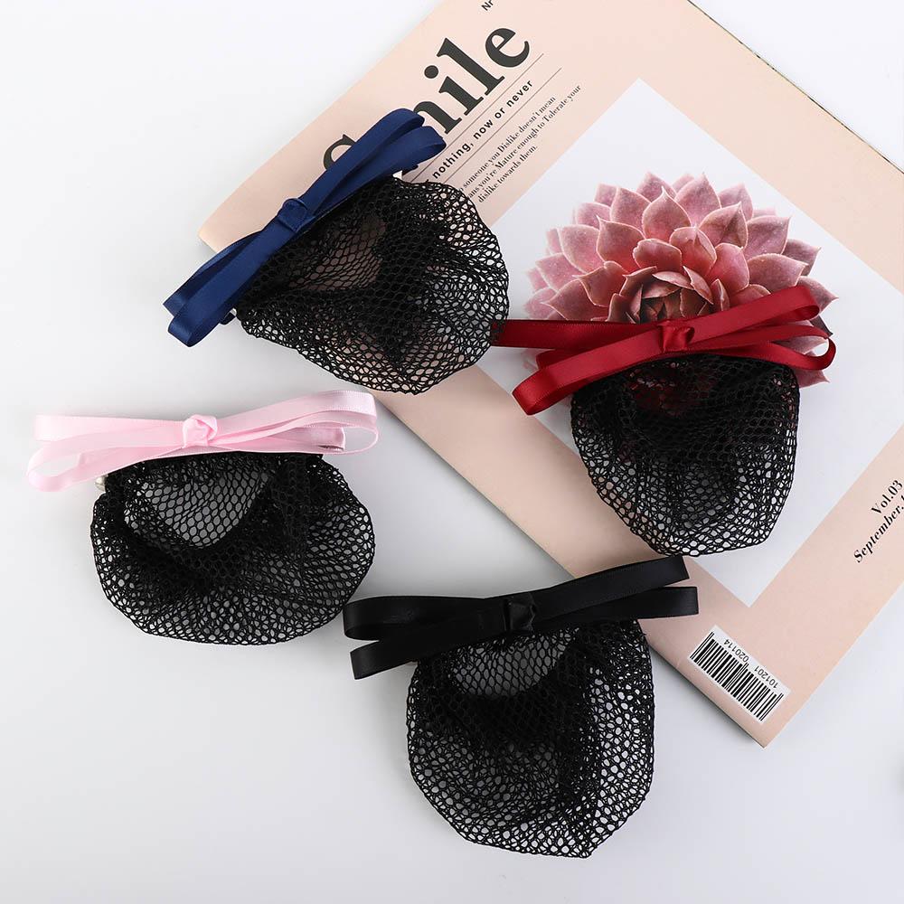Net For Nurse Mesh Hair Net Women Spring Clips Korean Bun Snood Hairgrips Cover Net Ponytail Clip