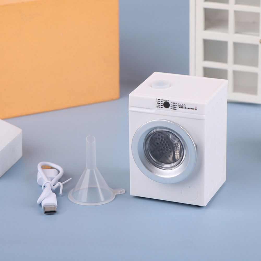 Furniture Simulation Drum Washing Machine Miniatures Dollhouses Washing Machine  Home  Accessories