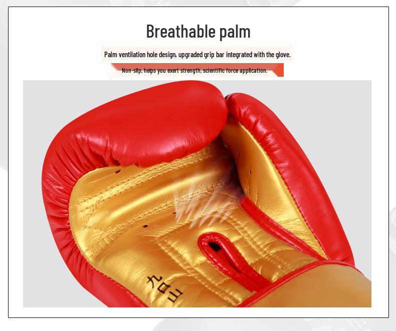 Jiuri Mountain Klettverschluss Schnürung Boxhandschuhe für Erwachsenen Training & Sparring