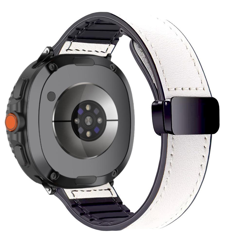Silicone Leather Band for Samsung Galaxy Watch 8 40mm 44mm Watch 8 Classic 46mm Magnetic Bracelet Galaxy Ultra 2025 47mm Correa