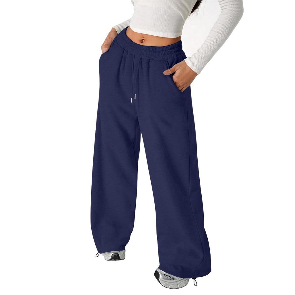 Unisex Kids Color Loose Fit Wide Leg Sweatpants Casual Joggers