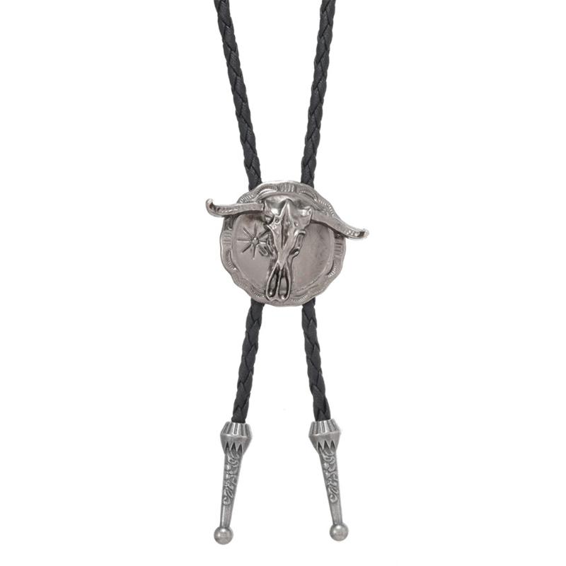 

Retros Alloys Rope Necklace With Adjustable Length Reversible Length Alloys Cord Necklace for Men and Women срібний