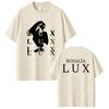 Singer Rosalia Lux 2026 Album Tour Print Vintage Loose Cotton Fashion Casual Short Sleeve Unisex And Unisex TShirt