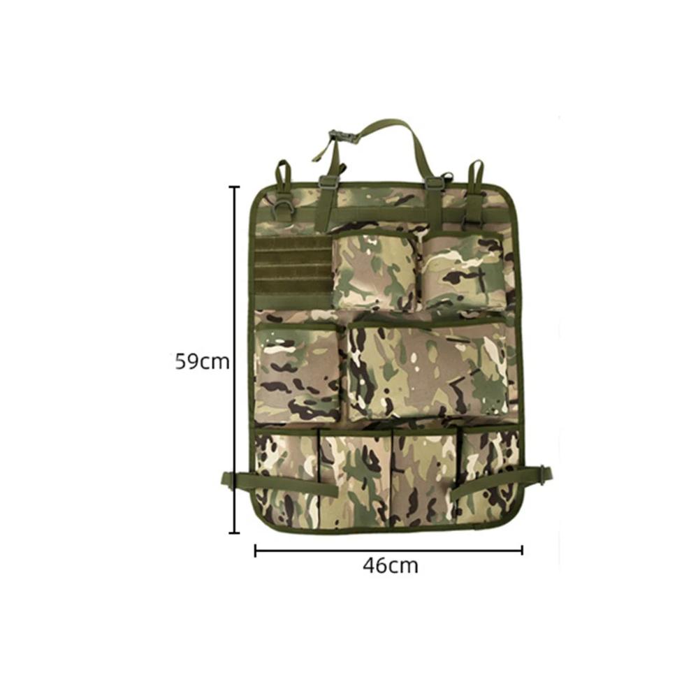 Car Seat Storage Organizer Seat Back Storage Bag Tactical Camo Hanging Bags Car Stowing Tidying Pocket Interior Accessories