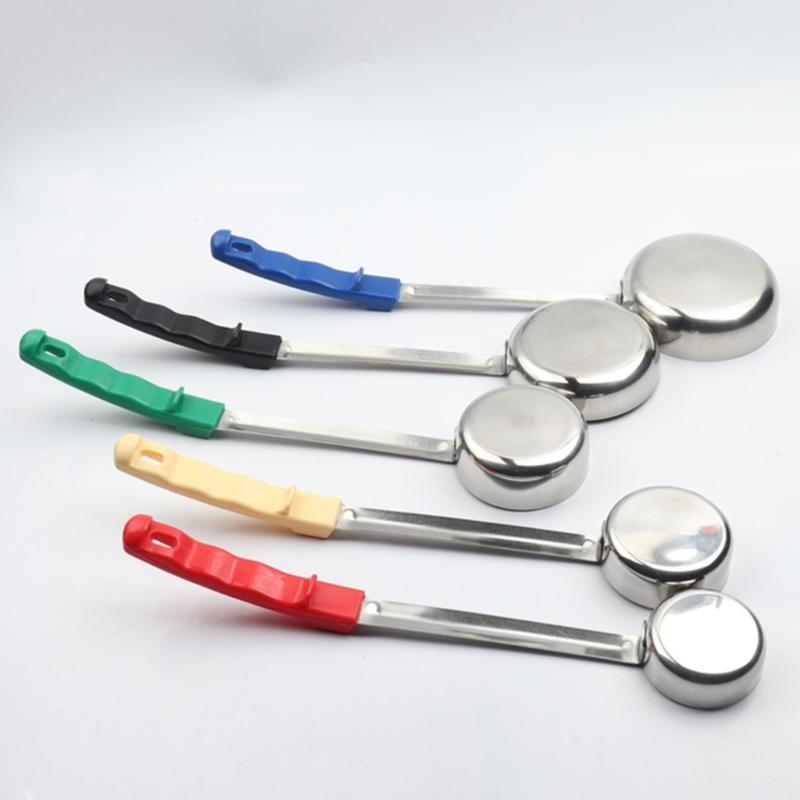 Pack of 2 Multipurpose Sauce and Soup Spoons with Rubber Handle Produced for Easy Handling and Cleaning Applications