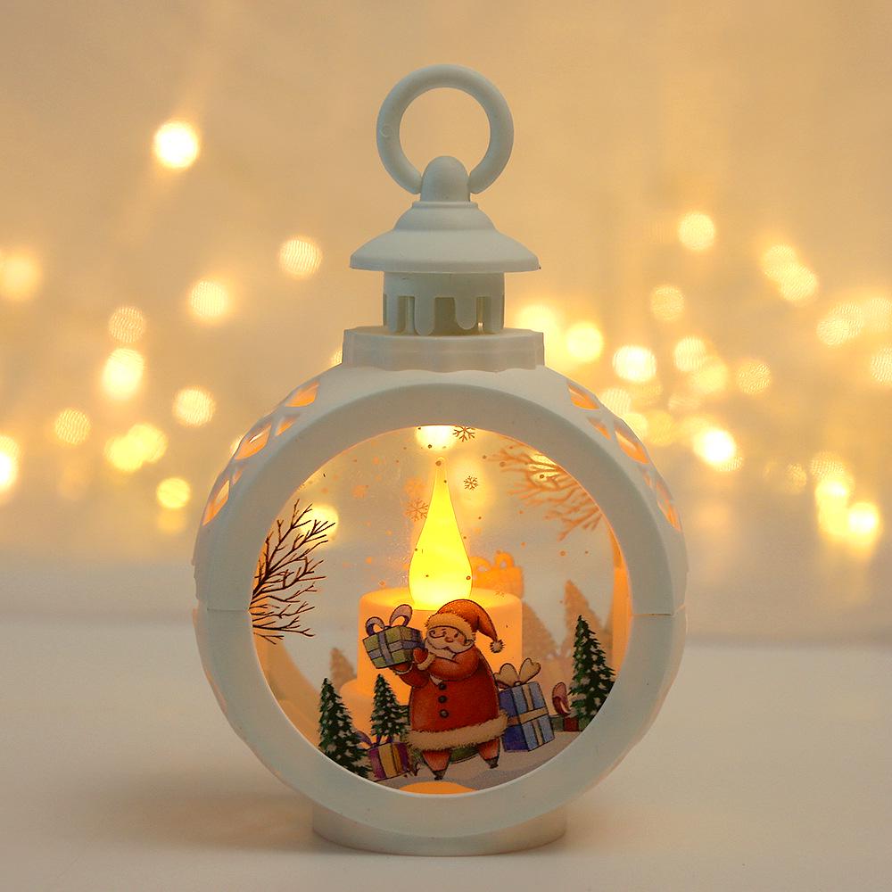 

Christmas Luminous Night Light Pendant Ornaments - Tabletop Candlestick Lamp & Window Display Decorations