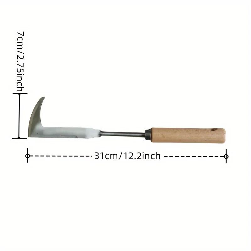 Manual Weeder Road Crack Weeder Crack Weeder Tool Hook Root Lifter Puller L Shape Gardening Weeder Sickle Mower