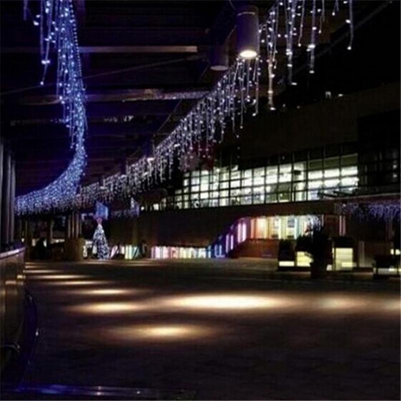 

5 м свисающий 0,4-0,6 м светодиодный занавес сосулька гирлянда новогодняя Свадебная вечеринка гирлянда светодиодный свет разноцветный
