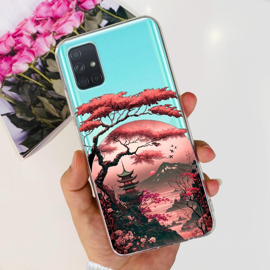Custodia per Samsung Galaxy A31 A41 A51 A71 Custodia Dipinta Moda Carina Custodia Morbida in TPU per Samsung A31 A41 Galaxy A51 A71 Bumper