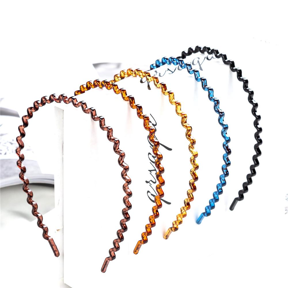 Elastic Plastic Leopard 1 pc Fashion Mens Women Unisex Black Hair Head Hoop Band Sport Headband Hairband Accessories